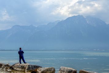 spot de pêche lac Léman